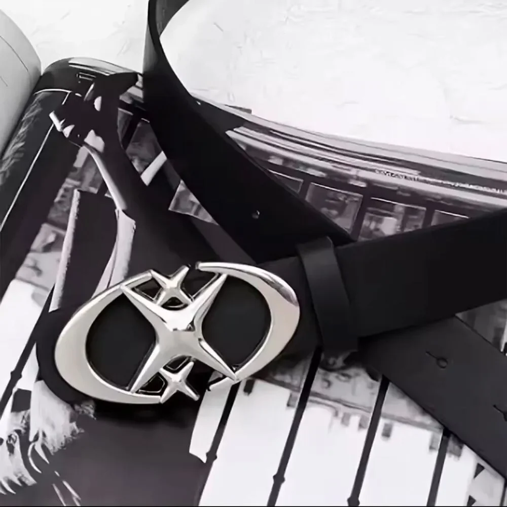 Punk Silver Glint Belt